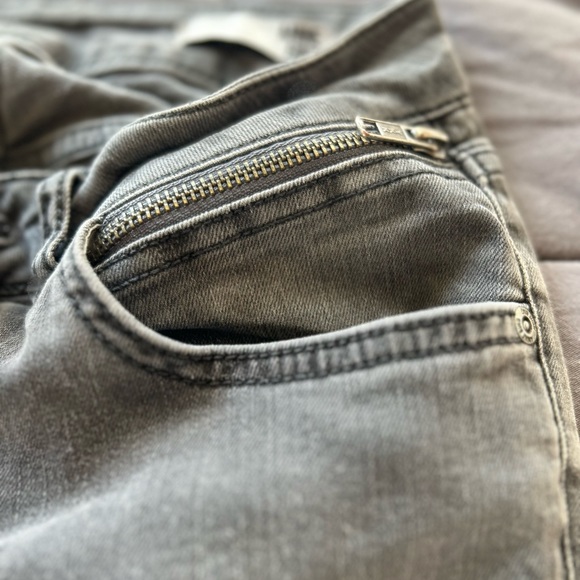 Anine Bing iron grey jeans with zippers - Picture 10 of 15